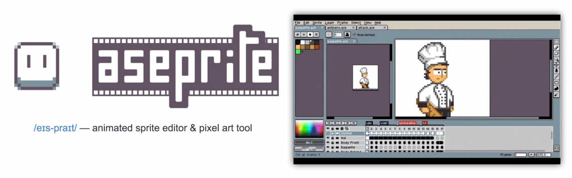 Aseprite - Animated sprite editor & pixel art tool - @mwender