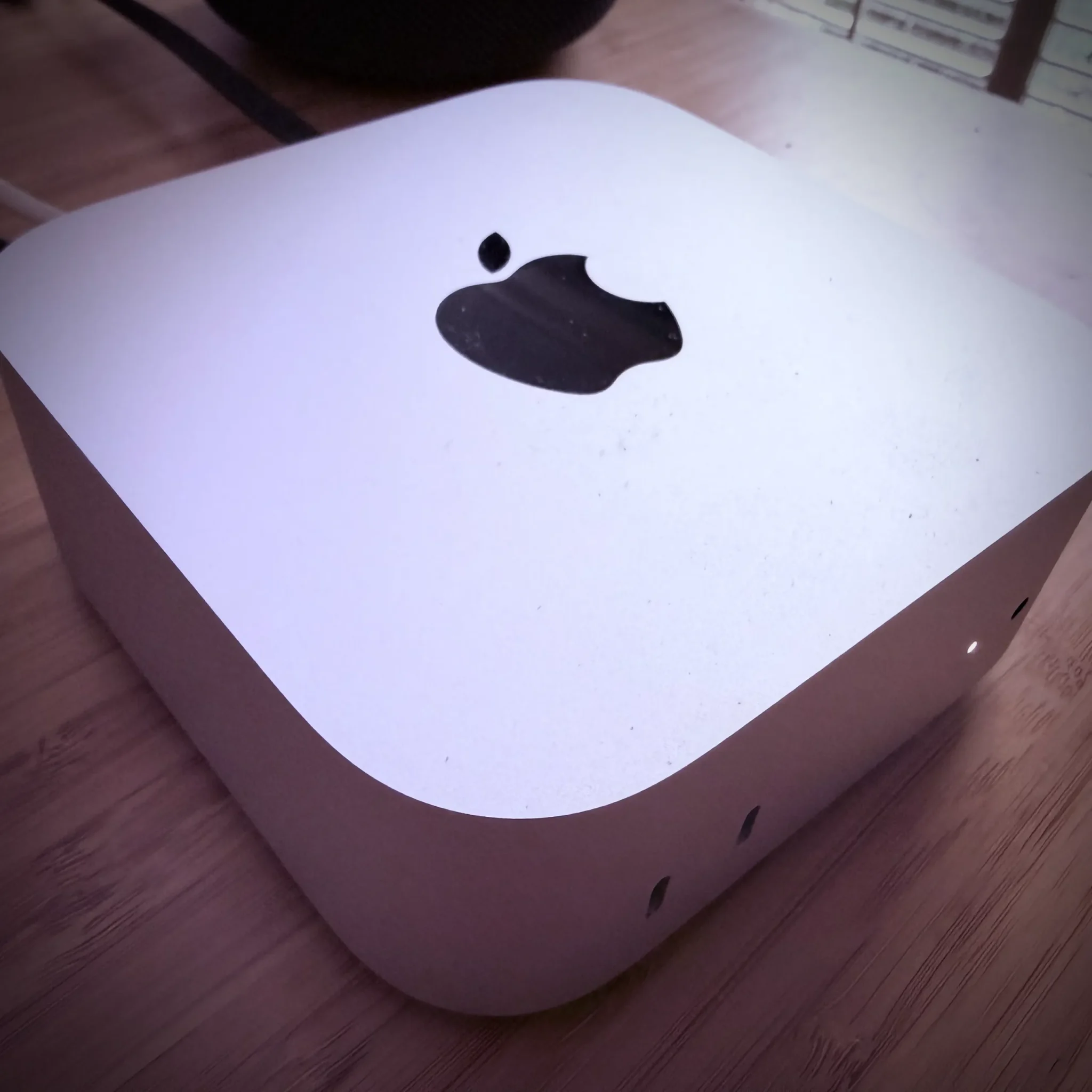 My Mac Mini before it moved into the "server cubby" in my home office.